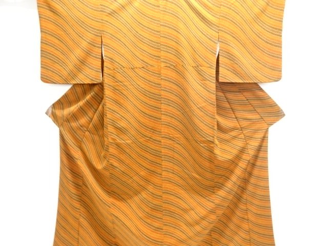 JAPANESE KIMONO / KOMON / WAVY STRIPE & HITTA PATTERN 